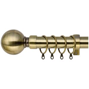 ASPIRE HOMEWARE (Antique Brass - Plain Ball, 160-300 cm (63" - 118" In)) Extendable Heavy Metal ASPIRE HOMEWARE (Antique Brass - Plain Ball, 160-300 cm (63" - 118" In)) Extendable Heavy Metal