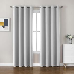SUPREME BEDDING LTD (SILVER GREY, 66 x 90) Living Room Curtains Thermal Blackout Eyelet SUPREME BEDDING LTD (SILVER GREY, 66 x 90) Living Room Curtains Thermal Blackout Eyelet
