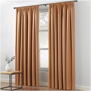SUPREME BEDDING LTD (BEIGE, 46 x 54) Blackout Pencil Pleat Curtains Ready Made Curtain SUPREME BEDDING LTD (BEIGE, 46 x 54) Blackout Pencil Pleat Curtains Ready Made Curtain