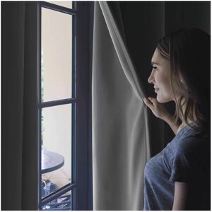 SUPREME BEDDING LTD (GREY, 66 x 72) Thermal Insulated Curtains Pencil Pleat/Ring Top SUPREME BEDDING LTD (GREY, 66 x 72) Thermal Insulated Curtains Pencil Pleat/Ring Top