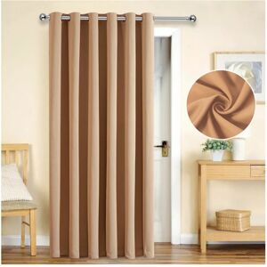 SUPREME BEDDING LTD (BEIGE, 66 x 84 DOOR CURTAIN) Thermal Insulated Curtains Pencil Pleat/Ring Top SUPREME BEDDING LTD (BEIGE, 66 x 84 DOOR CURTAIN) Thermal Insulated Curtains Pencil Pleat/Ring Top