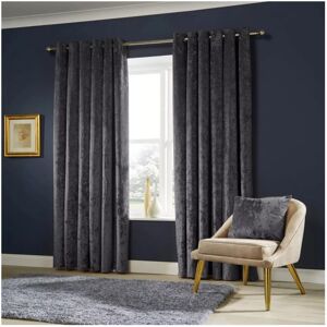 SUPREME BEDDING LTD (DARK GREY, 66 x 90) Soft Velvet Curtains Eyelet Ring Top Ready Made UK SUPREME BEDDING LTD (DARK GREY, 66 x 90) Soft Velvet Curtains Eyelet Ring Top Ready Made UK