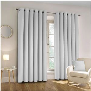 Moonlight Bedding Limited (SILVER, 90"x90") Thermal Blackout Eyelet Ring Top Curtains Pair + Tie Back Moonlight Bedding Limited (SILVER, 90"x90") Thermal Blackout Eyelet Ring Top Curtains Pair + Tie Back