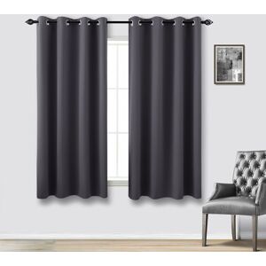 Moonlight Bedding Limited (GREY, 46" Width x 54" Drop) Ready Made Eyelet Silver & Grey Blackout Curtains Moonlight Bedding Limited (GREY, 46" Width x 54" Drop) Ready Made Eyelet Silver & Grey Blackout Curtains
