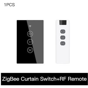 GreenZech (1 US and Remote) 433MHz Smart Touch Curtain Switch Roller Blinds Shutter Wirele GreenZech (1 US and Remote) 433MHz Smart Touch Curtain Switch Roller Blinds Shutter Wirele