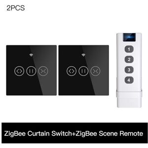 GreenZech (2 EU and Scene) 433MHz Smart Touch Curtain Switch Roller Blinds Shutter Wireles GreenZech (2 EU and Scene) 433MHz Smart Touch Curtain Switch Roller Blinds Shutter Wireles