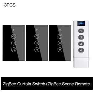 GreenZech (3 US and Scene) 433MHz Smart Touch Curtain Switch Roller Blinds Shutter Wireles GreenZech (3 US and Scene) 433MHz Smart Touch Curtain Switch Roller Blinds Shutter Wireles
