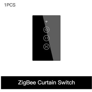 GreenZech (US Black) 433MHz Smart Touch Curtain Switch Roller Blinds Shutter Wireless Cont GreenZech (US Black) 433MHz Smart Touch Curtain Switch Roller Blinds Shutter Wireless Cont