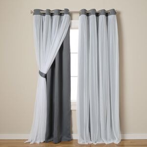 TOWN & COUNTRY LUXE Exclusive Home Catarina Layered Solid Room Darkening Blackou TOWN & COUNTRY LUXE Exclusive Home Catarina Layered Solid Room Darkening Blackou