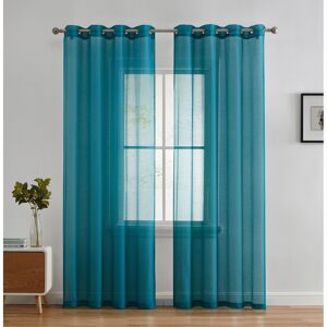 HLC.ME HLCME 2 Piece Semi Sheer Voile Window Curtain Grommet Panels for Bedroom Living HLC.ME HLCME 2 Piece Semi Sheer Voile Window Curtain Grommet Panels for Bedroom Living