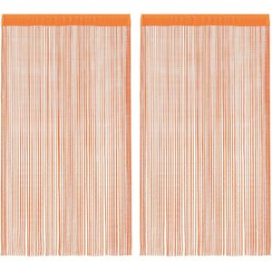 (orange, 100 cm) vidaXL 2x String Curtains Room Divider Background 100/140x250 c (orange, 100 cm) vidaXL 2x String Curtains Room Divider Background 100/140x250 c