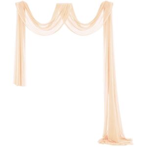 Unbranded (1.3*5.5M, Champagne) Elegant Simple Window Curtains Easy Care Semi Sheer Curtai Unbranded (1.3*5.5M, Champagne) Elegant Simple Window Curtains Easy Care Semi Sheer Curtai