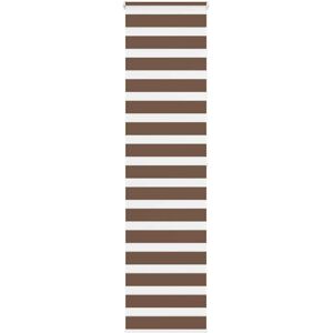 vidaXL Zebra Roller Blind - Brown - 55x200 cm - Fabric, Polyester vidaXL Zebra Roller Blind - Brown - 55x200 cm - Fabric, Polyester