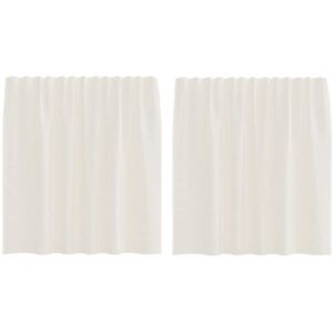 vidaXL Voile Curtain with Tabs - 140x140cm - Voile Curtain vidaXL Voile Curtain with Tabs - 140x140cm - Voile Curtain