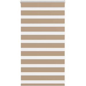 vidaXL Zebra Roller Blind - 80x100 cm, Polyester, Braun - Window Covering vidaXL Zebra Roller Blind - 80x100 cm, Polyester, Braun - Window Covering