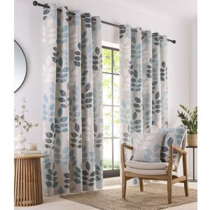 Homemaker Bedding (46 x 72" (117x183cm)) Lined curtains eyelet ring teal blue grey Homemaker Bedding (46 x 72" (117x183cm)) Lined curtains eyelet ring teal blue grey