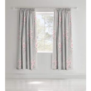 Catherine Lansfield Canterbury Floral 66x72 Inch Lined Eyelet Curtains Two Panel Catherine Lansfield Canterbury Floral 66x72 Inch Lined Eyelet Curtains Two Panel