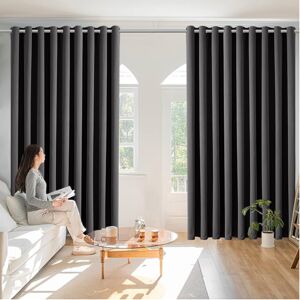 SUPREME BEDDING LTD (66" width x 72" drop, Dark Grey) Luxury Insulated Heavy Thermal Blackout Eyelet SUPREME BEDDING LTD (66" width x 72" drop, Dark Grey) Luxury Insulated Heavy Thermal Blackout Eyelet