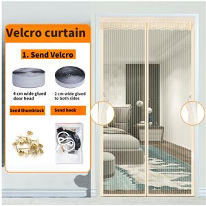 Unbranded (Beige stripe, 95x200cm) Magnetic mosquito net door, insect repellent curtains f Unbranded (Beige stripe, 95x200cm) Magnetic mosquito net door, insect repellent curtains f