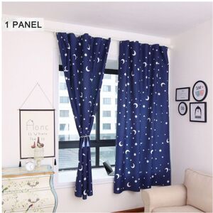 Unbranded (Navy Star Moon, 150*215cm/59.05*84.64inch) Curtain Blackout Window Cartoon Plan Unbranded (Navy Star Moon, 150*215cm/59.05*84.64inch) Curtain Blackout Window Cartoon Plan
