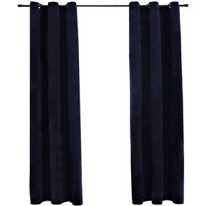 vidaXL Blackout Curtains with Rings 2 pcs Black 37""""x63"""" Velvet vidaXL Blackout Curtains with Rings 2 pcs Black 37""""x63"""" Velvet