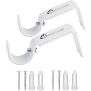 Unbranded Pack Curtain Rod Brackets, Adjustable Wall Brackets Unbranded Pack Curtain Rod Brackets, Adjustable Wall Brackets