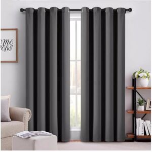 SUPREME BEDDING LTD (DARK GREY, 66 x 72) Thermal Insulated Curtains Pencil Pleat/Ring Top SUPREME BEDDING LTD (DARK GREY, 66 x 72) Thermal Insulated Curtains Pencil Pleat/Ring Top