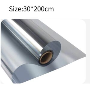 Unbranded (Silver, 30*200cm/11.81*78.74in) Way Mirror One Window Film Uv Reflective Privac Unbranded (Silver, 30*200cm/11.81*78.74in) Way Mirror One Window Film Uv Reflective Privac