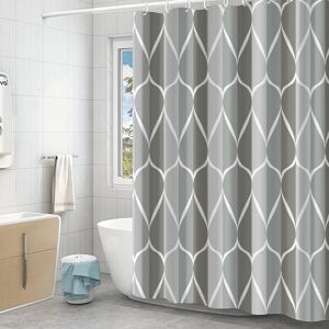 GERUIKE Extra Wide Grey Shower Curtain 240 x 200 Weighted Shower Curtains Mould GERUIKE Extra Wide Grey Shower Curtain 240 x 200 Weighted Shower Curtains Mould