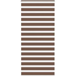 vidaXL Zebra Roller Blind - Polyester Braun - 115x200 cm vidaXL Zebra Roller Blind - Polyester Braun - 115x200 cm