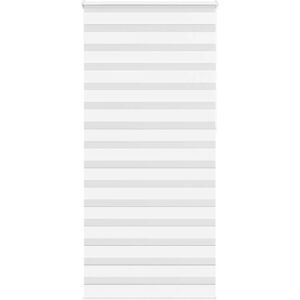 VidaXL Zebra roller blind 95x230 cm fabric width 90.9 cm polyester white - roller blind VidaXL Zebra roller blind 95x230 cm fabric width 90.9 cm polyester white - roller blind