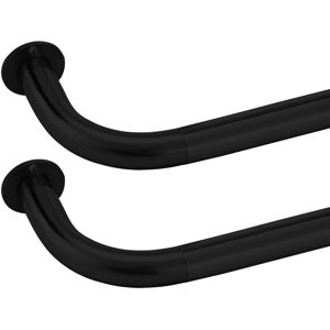 Imperial Rooms (70-120 cm (28" - 48" In), Matte Black) Blackout Extendable Metal Curtain Pole 2 Imperial Rooms (70-120 cm (28" - 48" In), Matte Black) Blackout Extendable Metal Curtain Pole 2