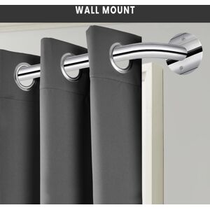 Imperial Rooms (70-120 cm (28" - 48" In), Chrome) Blackout Extendable Metal Curtain Pole 28mm R Imperial Rooms (70-120 cm (28" - 48" In), Chrome) Blackout Extendable Metal Curtain Pole 28mm R