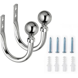 Imperial Rooms (Hold Backs Pair, Chrome) Blackout Extendable Metal Curtain Pole 28mm Room Darke Imperial Rooms (Hold Backs Pair, Chrome) Blackout Extendable Metal Curtain Pole 28mm Room Darke