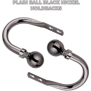 SUPREME BEDDING LTD (Black Nickel) Decorative HoldBack Pair for Blackout and Heavy Curtains-Metal Cu SUPREME BEDDING LTD (Black Nickel) Decorative HoldBack Pair for Blackout and Heavy Curtains-Metal Cu