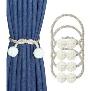 Unbranded (As show, One size) 4 Pieces Pearl Ball Home Curtain Buckle, The Most Convenien Unbranded (As show, One size) 4 Pieces Pearl Ball Home Curtain Buckle, The Most Convenien