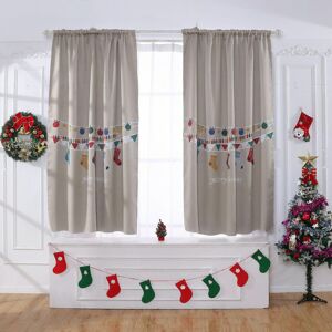 Unbranded (As show, One size) 2 pcs Christmas Shower Curtains 130X180CM Red Curtain,Snow F Unbranded (As show, One size) 2 pcs Christmas Shower Curtains 130X180CM Red Curtain,Snow F