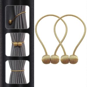 Unbranded (As show, One size) 2 pieces (old gold, about 45cm long) Curtain Tiebacks Magnet Unbranded (As show, One size) 2 pieces (old gold, about 45cm long) Curtain Tiebacks Magnet