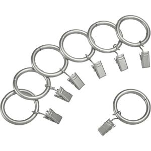 Unbranded (As show, One size) 2.5cm Curtain Clip Ring, Set of 10, Nickel Plated Curtain Ho Unbranded (As show, One size) 2.5cm Curtain Clip Ring, Set of 10, Nickel Plated Curtain Ho