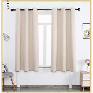 Unbranded (As show, One size) Blackout Curtains, Set of 2, 34*45in, White Unbranded (As show, One size) Blackout Curtains, Set of 2, 34*45in, White