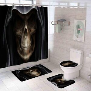 Unbranded (As show, One size) Black skull Halloween Shower Curtain Sets, Generic 71 Inch X Unbranded (As show, One size) Black skull Halloween Shower Curtain Sets, Generic 71 Inch X