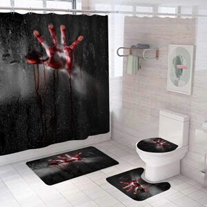 Unbranded (As show, One size) Bloody hands Halloween Shower Curtain Sets, Generic 71 Inch Unbranded (As show, One size) Bloody hands Halloween Shower Curtain Sets, Generic 71 Inch