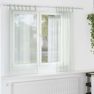 vidaXL Light Grey Voile Curtains - 2 Pcs. Semi-transparent, 140x175cm vidaXL Light Grey Voile Curtains - 2 Pcs. Semi-transparent, 140x175cm