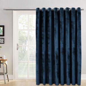 SUPREME BEDDING LTD ((66x84 in) Navy Velvet) Ready Made Door Curtain with Tieback - Thermal Blackout SUPREME BEDDING LTD ((66x84 in) Navy Velvet) Ready Made Door Curtain with Tieback - Thermal Blackout