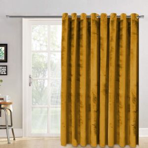 Imperial Rooms (Yellow/Ochre, 66" x 84" (167cm x 210cm)- 1 Panel Curtain) Velvet Curtains Eyele Imperial Rooms (Yellow/Ochre, 66" x 84" (167cm x 210cm)- 1 Panel Curtain) Velvet Curtains Eyele