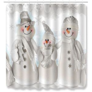 Unbranded (White-180x180cm) Christmas 4pcs Shower Curtain Toilet Cushion Set Cover Mat Pad Unbranded (White-180x180cm) Christmas 4pcs Shower Curtain Toilet Cushion Set Cover Mat Pad