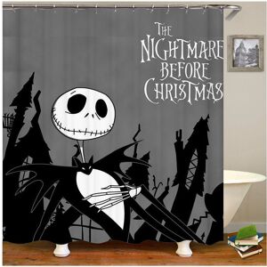 Unbranded (Gray-Shower Curtain, 180x180cm) Nightmare The Before Christmas Bathroom Set Sho Unbranded (Gray-Shower Curtain, 180x180cm) Nightmare The Before Christmas Bathroom Set Sho