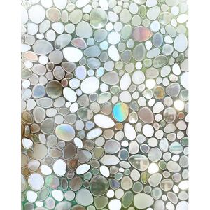 GreenZech (1) 90 x 100cm Anti-UV Privacy Static Cling Cover Stained Frosted 3D Window Glas GreenZech (1) 90 x 100cm Anti-UV Privacy Static Cling Cover Stained Frosted 3D Window Glas