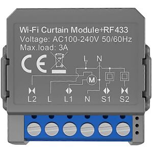 Unbranded For Tuya Smart Wifi Curtain Switch Blinds Switch Rf433 Unbranded For Tuya Smart Wifi Curtain Switch Blinds Switch Rf433