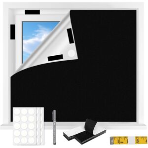 Flow fire Blackout Blinds Stick On Temporary, 300x145cm No Drilling Black Out Bl Flow fire Blackout Blinds Stick On Temporary, 300x145cm No Drilling Black Out Bl